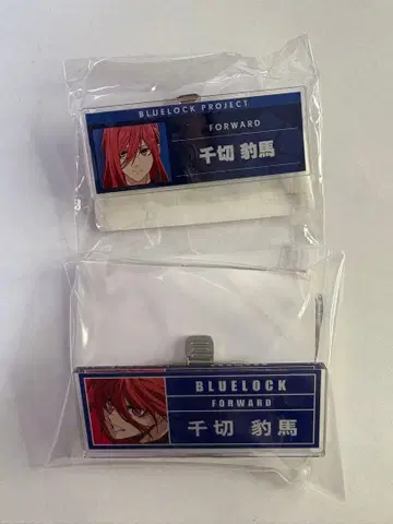 BLUE LOCK PROJECT 치기리 효마 아크릴 명찰 2개 세트