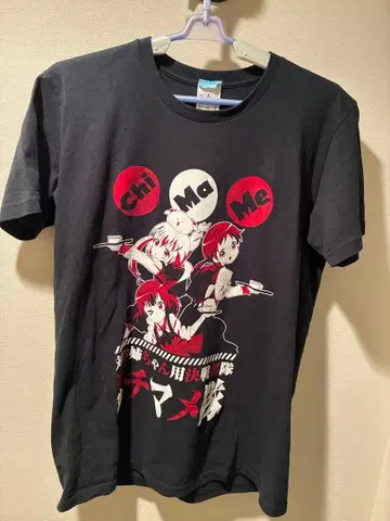 주문은 토끼입니까? 치마메대 T셔츠 블랙