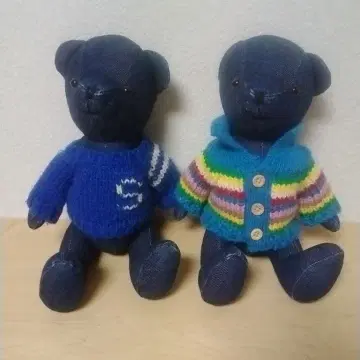 SHIPS KIDS 데님 소재 테디베어 2세트