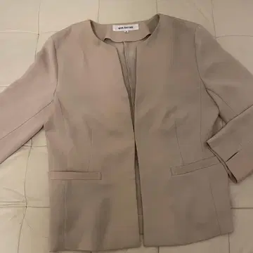 NATURAL BEAUTY BASIC 노카라 자켓 M 베이지