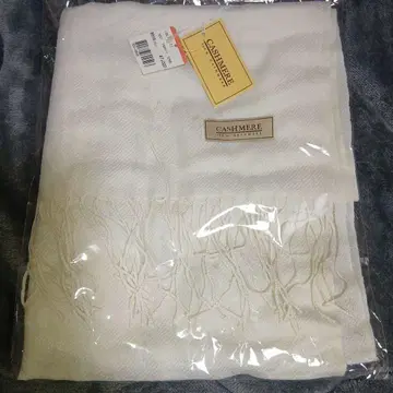 캐시미어 스톨 머플러 아이보리 176cm x 60cm 미개봉 새상품
