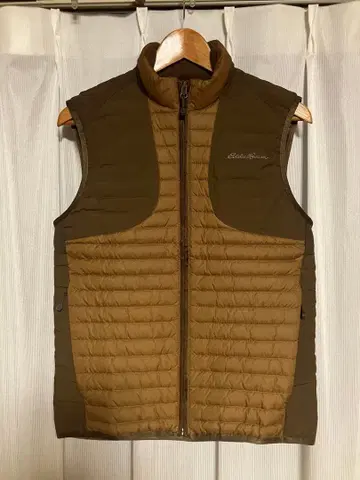 새상품급 에디바우어 다운 베스트 XS 브라운 골프에도