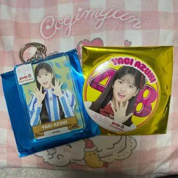 AKB48 야기 아이즈키 아크릴 키링 캔뱃지 웬디즈 콜라보