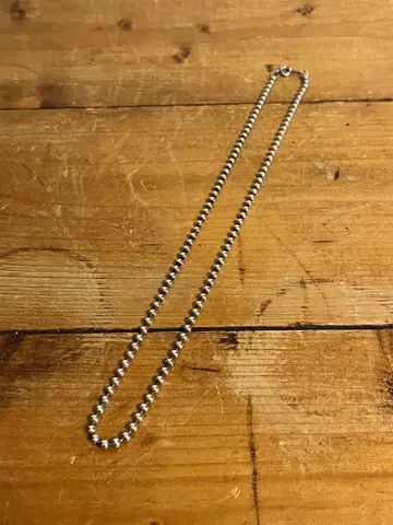 925 실버 볼 체인 목걸이 45cm