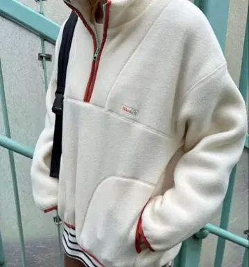 niko and - 네온 컬러 플리스 풀오버 아이보리 니코앤드