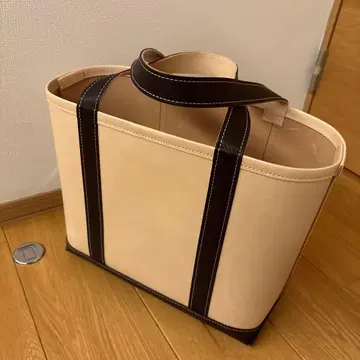 아마노 호코쿠 x 2nd 누메 가죽 토트백 M