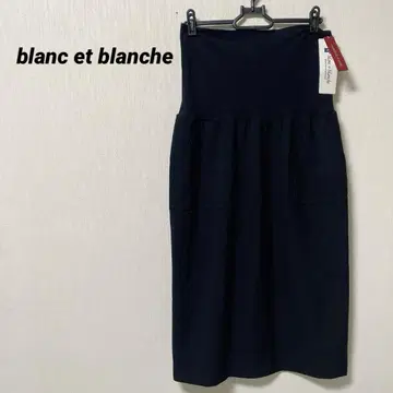 블랑에블랑쉐 블랙 스커트 포켓 마터니티 이누지루시혼포 심플