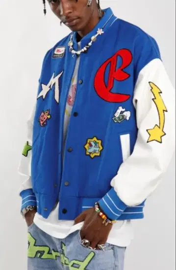 메종 에메랄드 바시티 자켓