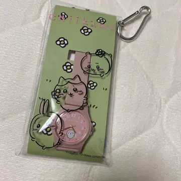 치이카와(먼작귀) 손목시계 핑크 여성용 키즈 PVC 워치