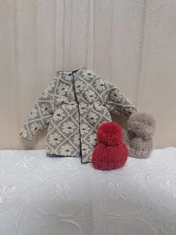 복각 초창기 리카짱 제비꽃 의상님 코트와 기타 니트 모자 세트