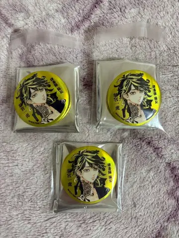 도쿄 리벤저스 동리베 하네미야 카즈토라 매트 메탈릭 캔뱃지 신체험전