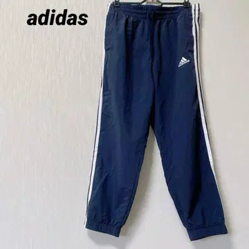 아디다스 네이비 사이드 스트라이프 트랙 나일론 팬츠
