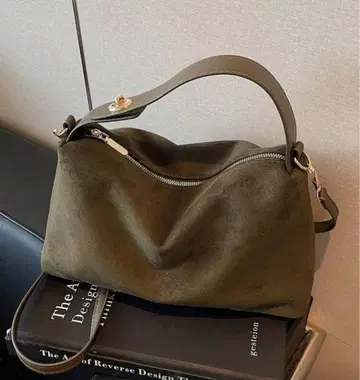 남은 1점 ZARA 장르 해외 브랜드 스웨이드 2way 숄더백 카키