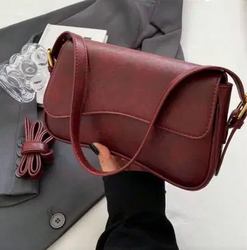 마지막 1점 ZARA 장르 해외 브랜드 여성 럭셔리 심플 핸드백 빨간색