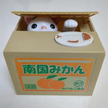 삼색 고양이 농협 남국 밀감 고양이 장난 저금통