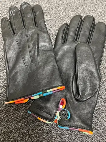 폴 스미스 블랙 가죽 장갑