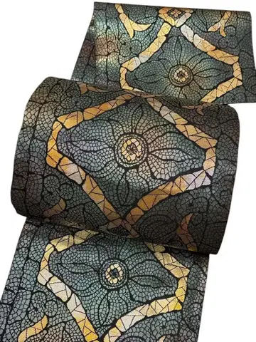 새상품급 육통 무늬 후쿠로 오비 순수 실크 포멀