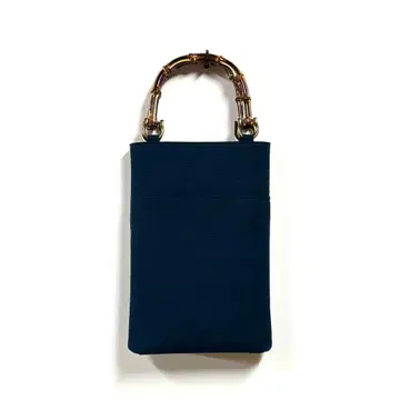 뱀부 토트 백 외부 포켓 부착 반텐 원단 신여 축제 대나무 토트 백