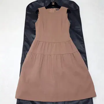 새상품급 13만엔 폭시 Dress Tiered 사이즈 38 모카 브라운