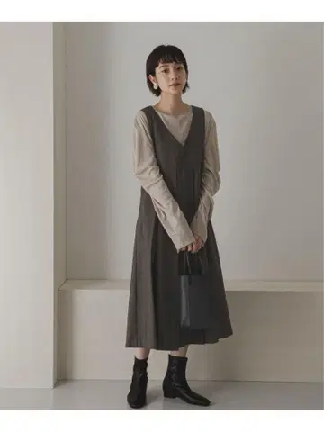 KBF [WEB 한정판] BIG 플리츠 점퍼 스커트