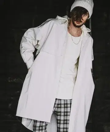 NO ID. 후드 트렌치 SH 사이즈 ONE 아이보리 IVORY