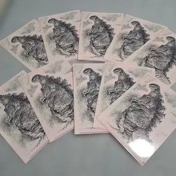 미사용 안노 히데아키전 신 고질라 클리어 파일 10장 묶음 판매!