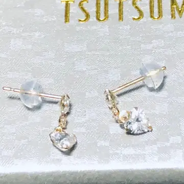 k10WG 물방울 3연 귀걸이