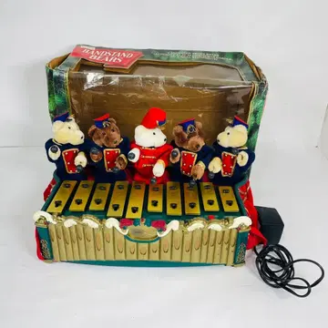 밴딩 스탠드 베어 뮤지컬 토이 체스트 크리스마스 오르골