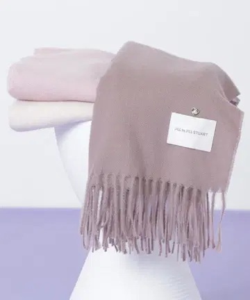 질 바이 질 스튜어트 머플러 하트 토핑 스톨 모카