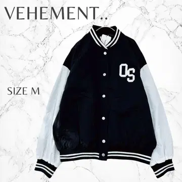 비아멘토 새상품 택 시마무라 와펜 바시티 자켓 블루종 점퍼 M