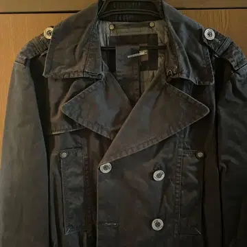 NEVERGIVEUP 다크 그레이 트렌치코트 브랜드 energy