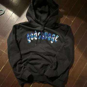 godsavoge 블랙 후드티와 팬츠 M 세트