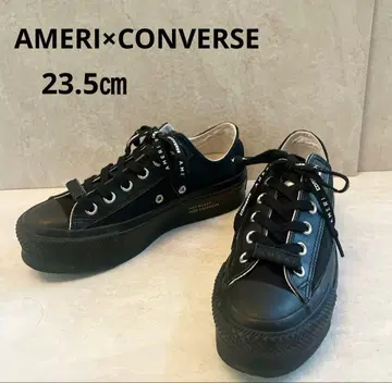 AMERI x CONVERSE ALL STAR 블랙 통굽 스니커즈