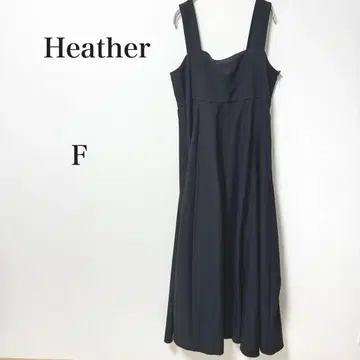 헤더 롱 점프수트 맥시 기장 슬리브리스 볼륨 원피스 F 스커트