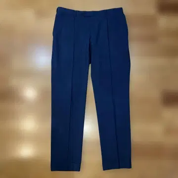 [슈트 셀렉트] 클래식 테이퍼드 봄/여름 슬랙스 네이비 크리즈 스티치