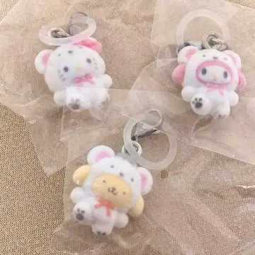 산리오 캐릭터즈 메지루시 액세서리 후와후와 스노우