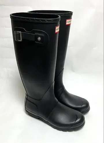 [ 양품 ] HUNTER 블랙 장화/레인부츠 24~24.5cm