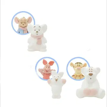 푸 & 프렌즈 시크릿 피규어 2WAY WHITE POOH 3종 세트