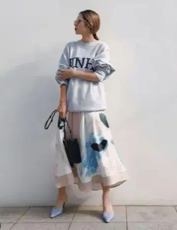 아메리빈티지 프린트 롱 스커트