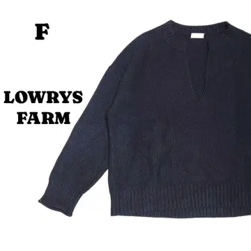 로리즈팜 키넥 긴팔 니트 풀오버 블랙 F