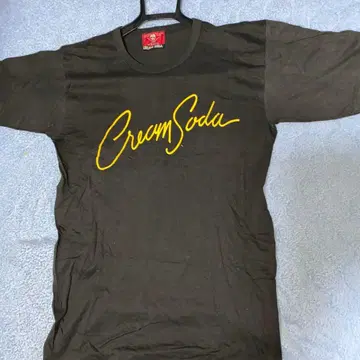 [ 빈티지 크림 소다 ] 블랙 T셔츠 48년 전 하라주쿠점에서 구매