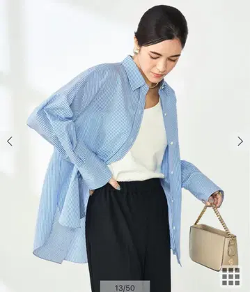 노리즈 소피 3way 에어리 스트라이프 셔츠