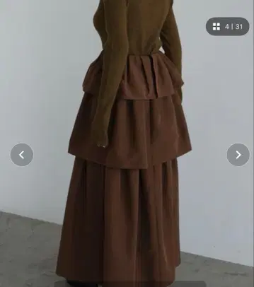 클라네 미사용 새상품 프릴 캉캉 스커트