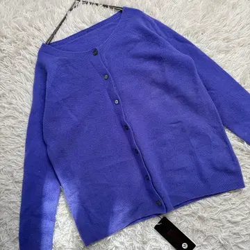 미사용 새상품 긴팔 가디건 니트 스웨터 가디건 M 양모 100%