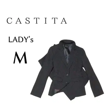 여성용 M 사이즈 CASTITA 올 시즌 수트 상하의 세트 블랙 컬러