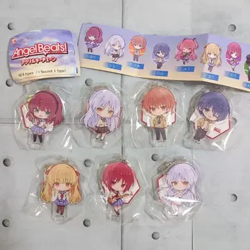 Angel Beats! 아크릴 키체인 7종 세트