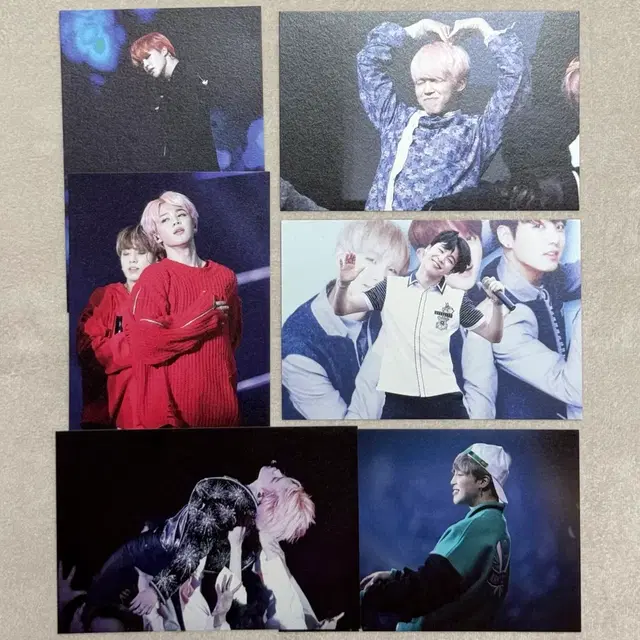 방탄소년단 지민 무광 인화사진 6장 일괄 판매 마이티제이 홈마 굿즈