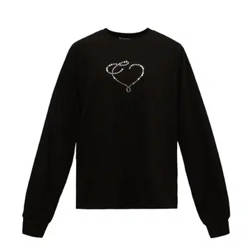 더 버진스 하트 로고 비쥬 롱 티