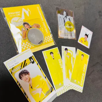 이와모토 테루 SnowMan ON 미러 스티커 클리어 스티커 돔 굿즈