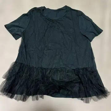 Narcissus 튤 레이어드 T셔츠